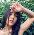 A influencer Maiára Quiderolly, que espera um filho do ex-jogador do Corinthians, Jô  Foto: Reprodução/Instagram