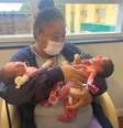 Trigêmeos nasceram 10 meses após parto de gêmeos   Foto: Divulgação/Hospital Azambuja
