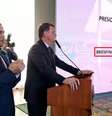 Apresentação de Jair Bolsonaro tinha erro ortográfico   Foto: Reprodução
