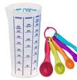 1. Copo medidor e colheres medidoras para incluir a quantidade correta de ingredientes na receita. Fonte: Embaleme Embalagens e Festas  Foto: Viva Decora