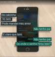 Mensagens de textos mostram pai pedindo fotos íntimas a filha de 14 anos: "De calcinha, você tem, pode mandar meu amor"  Foto: Reprodução/Jornal Anhanguera