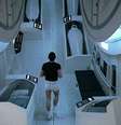 A cena do jogging em Zero-G de 2001: Uma Odisseia no Espaço usou uma "roda de hamster" gigante; a proposta dos japoneses é parecida   Foto: Reprodução/Stanley Kubrick Productions/MGM/Amazon / Meio Bit