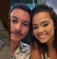 Eduardo e a 'intrusa' Rafaella Gama  Foto: Reprodução/TikTok/@edujunio