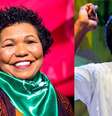 Imagem mostra os candidatos negros à presidência Vera lúcia, a esquerda, e Léo Péricles, à direita, os dois com menos bens entre os candidatos  Foto: PSTU e UP/Divulgação / Alma Preta
