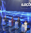 Debate entre presidenciáveis na TV Band  Foto: Imagem: Renato Pizzutto/Band / Alma Preta