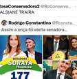 Apoiadores de Bolsonaro continuam criticando Simone e Soraya, no dia seguinte ao debate.  Foto: 