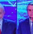  Lula e Bolsonaro lideram as pesquisas de intenção de voto, mas não foram os que melhor aproveitaram o holofote do debate  Foto: Reprodução/Band TV