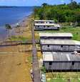 Imagem de uma comunidade quilombola no Amapá, um dos estados da Amazônia Legal.  Foto: Imagem: Gabriel Penha/Seafro/Governo do Amapá / Alma Preta