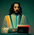 Jesus AI, criação do hacker Pedro Markun para alcançar uma inteligência artificial acolhedora e tolerante  Foto: Paulo Markun