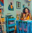 A empena, de 300 metros quadrados, foi feita pelas mãos da artista Aline Bispo, que entre outros trabalhos assina a autoria da capa do livro Torto Arado, de Itamar Vieira Junior  Foto: Reprodução