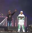 Papatinho com Cidinho e Doca no Palco Sunset durante o segundo dia do Rock in Rio neste sábado, 3  Foto: Estadão