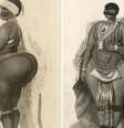 A escravizada Sarah Baartman, vítima de racismo e gordofobia no séc. XIX.  Foto: Imagem: Reprodução/SPL / Alma Preta