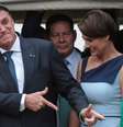 Bolsonaro tirou a faixa presidencial para discursar  Foto: Reuters / BBC News Brasil