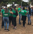 A campanha da candidata ao Senado Flávia Arruda (PL) posicionou militantes próximos às manifestações pelo 7 de Setembro em Brasília  Foto: Weslley Galzo / Estadão