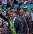 Jair Bolsonaro no desfile cívico-militar em Brasília   Foto: TV Brasil 