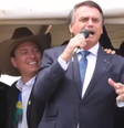 Em discurso na Esplanada dos Ministérios, em Brasília, o presidente Jair Bolsonaro tentou puxar coro de 'imbrochável' para si mesmo  Foto: Reprodução/YouTube / BBC News Brasil