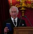 Charles III é proclamado rei do Reino Unido, após a morte de sua mãe, a rainha Elizabeth II  Foto:  Victoria Jones/Pool  / Reuters
