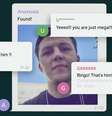 "É ele", diz mensagem em inglês no momento em que mulheres identificam agressor no grupo do Telegram  Foto: BBC News Brasil