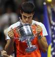 Carlos Alcaraz venceu o US Open  Foto: Shannon Stapleton / Reuters
