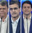 Candidatos ao governo de São Paulo participam de debate  Foto: Montagem Terra/Renato Pizzutto/Band
