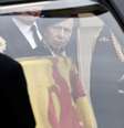Princesa Anne observa o caixão de sua mãe  Foto: Reuters / BBC News Brasil