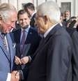 Charles III, então príncipe de Gales, com o presidente Sergio Mattarella no Vaticano, em outubro de 2019  Foto: ANSA / Ansa - Brasil