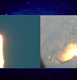 Foguete da empresa de Jeff Bezos explode durante voo nos EUA  Foto: Reprodução/Twitter/@blueorigin
