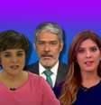 Vera Magalhães, William Bonner e Andréia Sadi estão entre os jornalistas mais atacados  Foto: Reprodução