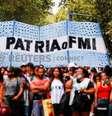 Manifestantes contrários ao FMI protestam nas ruas de Buenos Aires, na Argentina
17/03/2022 REUTERS/Agustin Marcarian  Foto: Reuters