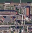 Imagem de satélite da usina nuclear de Pivdennoukrainsk, na Ucrânia  Foto: DW / Deutsche Welle