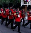 Guardas treinando para o funeral da rainha  Foto: PA Media / BBC News Brasil