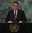 Jair Bolsonaro (PL) em seu discurso de abertura na Assembleia-Geral da ONU  Foto: REUTERS