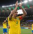 Thiago Silva, o zagueiro com mais jogos na história da Seleção brasileira, atuou apenas no primeiro tempo da vitória por 3 a 0 sobre Gana  Foto: Reprodução/CBF