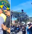 Antes do debate, Bolsonaro faz motociata ao lado de Tarcísio em Campinas  Foto: Montagem