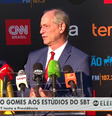 Ciro Gomes (PDT) concede entrevista a jornalistas antes do debate   Foto: Reprodução/ YouTube SBT News
