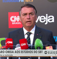 Jair Bolsonaro (PL) chega para debate presidencial neste sábado, 24  Foto: Reprodução/ YouTube SBT News