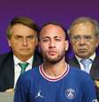 Bolsonaro, Neymar e Guedes têm dificuldade de controlar a irritação quando são confrontados  Foto: Divulgação/Agência Brasil