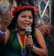 Em  maio de 2022, Sônia Guajajara foi eleita pela revista Time como uma das cem pessoas mais influentes do mundo  Foto: DW / Deutsche Welle