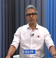 Romeu Zema (Novo) se confundiu ao citar nome de um dos adversários  Foto: Reprodução/ TV Globo