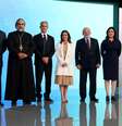  Os candidatos Jair Bolsonaro (PL), Padre Kelmon (PTB), Luiz Felipe D’Ávila (NOVO), Soraya Thronicke (União Brasil), Luiz Inácio Lula da Silva (PT), Simone Tebet (MDB) e Ciro Gomes (PDT) no estúdio da TV Globo  Foto: Globo/ João Miguel Júnior