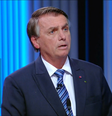 Bolsonaro (PL) perguntou a Tebet sobre caso Celso Daniel  Foto: Reprodução/TV Globo