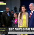 Candidato à Presidência Ciro Gomes (PDT) chega aos estúdios da TV Globo para participar de debate  Foto: TV Globo