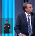 O presidente e candidato à reeleição, Jair Bolsonaro (PL), participou de debate na TV Globo   Foto: Reprodução/ TV Globo