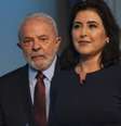Lula e Tebet durante o debate presidencial da Globo  Foto: Érica Martin/The News2 / Estadão