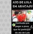 Alegação falsa de confusão durante ato de Lula em Sergipe  Foto: Aos Fatos