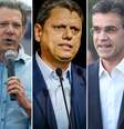Hadad, Tarcisio e Garcia lideram pesquisa Datafolha  Foto: Montagem/Estadão Conteúdo