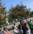 Fila para votar em Portugal dá voltas e espera ultrapassa duas horas  Foto: Caio Abib / BBC News Brasil