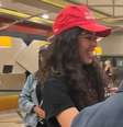 Bela Gil chegou a hotel em São Paulo para acompanhar apuração de votos  Foto: Karen Lemos