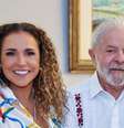 Daniela Mercury em foto ao lado do candidato à Presidência da República, Luiz Inácio Lula da Silva (PT)  Foto: Reprodução/Instagram