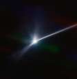 Um rastro de detritos do asteroide atingido por uma espaçonave da Nasa pode ser visto se estendendo por milhares de quilômetros  Foto: CTIO/NOIRLab/SOAR/NSF/AURA/T Kareta, M Knight / BBC News Brasil